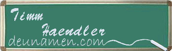 Timm Haendler Visitenkarte